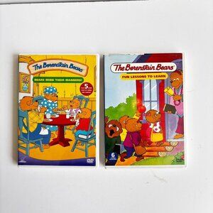 The Berenstain Bears DVD Lot - Bears Mind Their Manners & Fun Lessons To Learn
